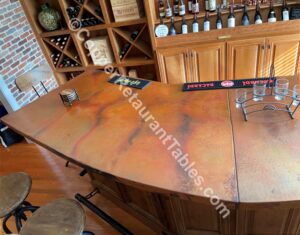Copper Bar Top for Basement Wine Tasting Room 14