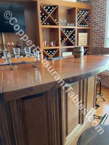 Copper Bar Top for Basement Wine Tasting Room 19