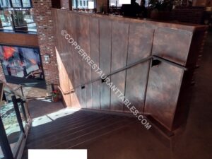 Copper Paneling for Staircase