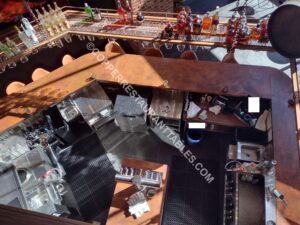 First Floor Copper Bar from above