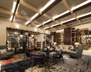 Copper Lobby of Luxury Apartments in MD 3