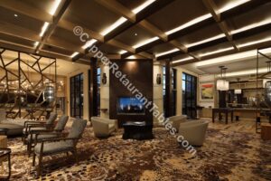 Copper Lobby of Luxury Apartments in MD 7