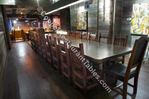 Very Large 21 foot copper restaurant table top